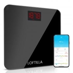Loftilla Smart Scale for BMI Tracking NEW Black Bathroom